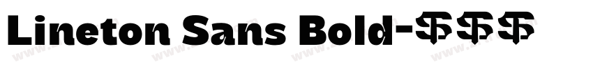 Lineton Sans Bold字体转换